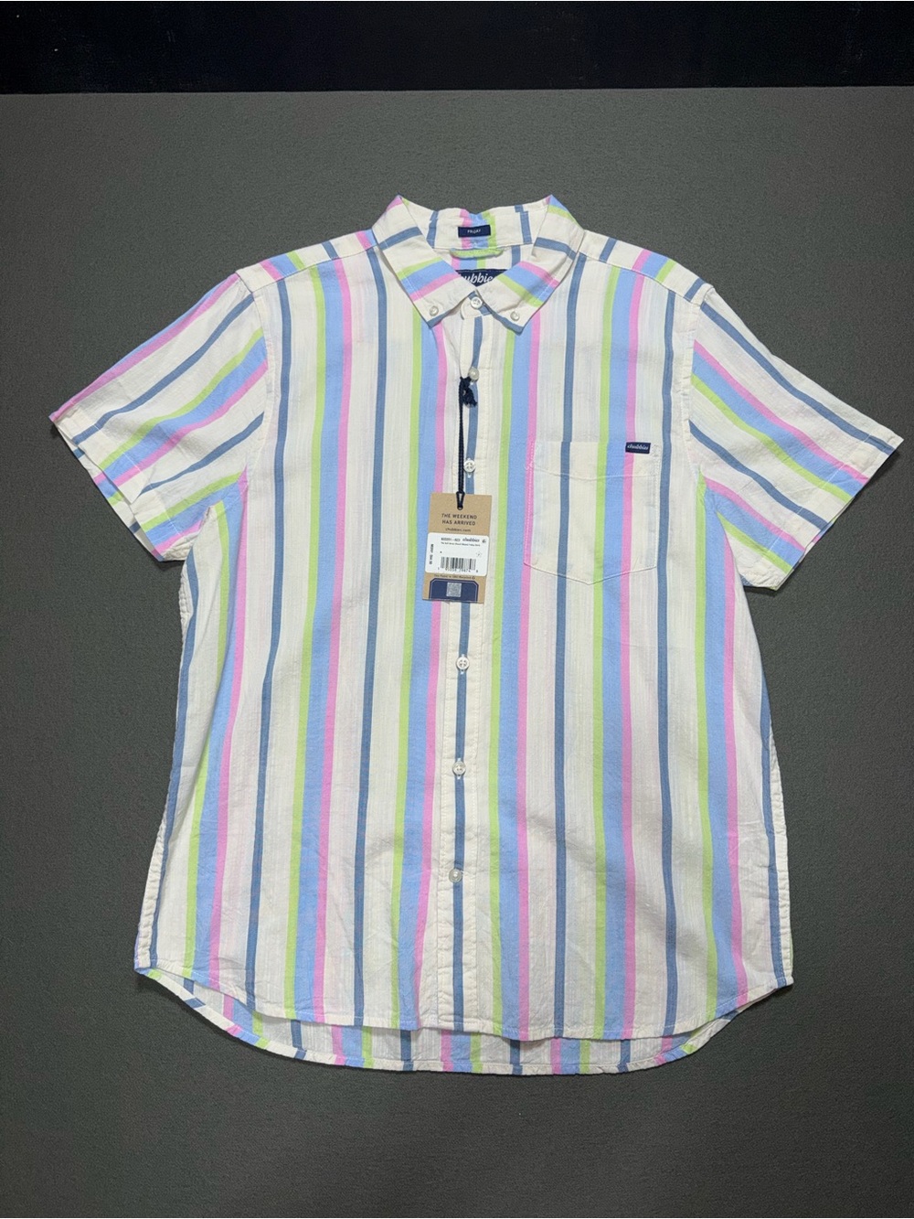 Chubbies Friday Shirt button down NWT M
